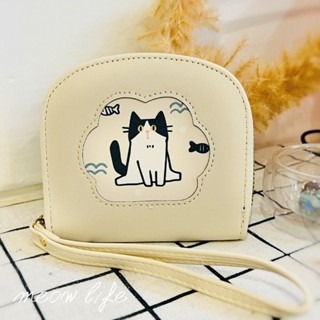 Meow life 卡通貓咪 韓式極簡錢包 小零錢包 小錢包 [台灣現貨]-細節圖6