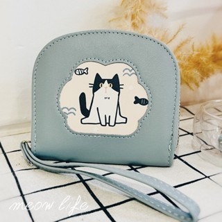 Meow life 卡通貓咪 韓式極簡錢包 小零錢包 小錢包 [台灣現貨]-細節圖7