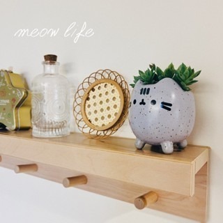 Meow life 貓咪 多肉植物 花盆 花器 粗陶瓷 盆栽 [台灣現貨]-細節圖6