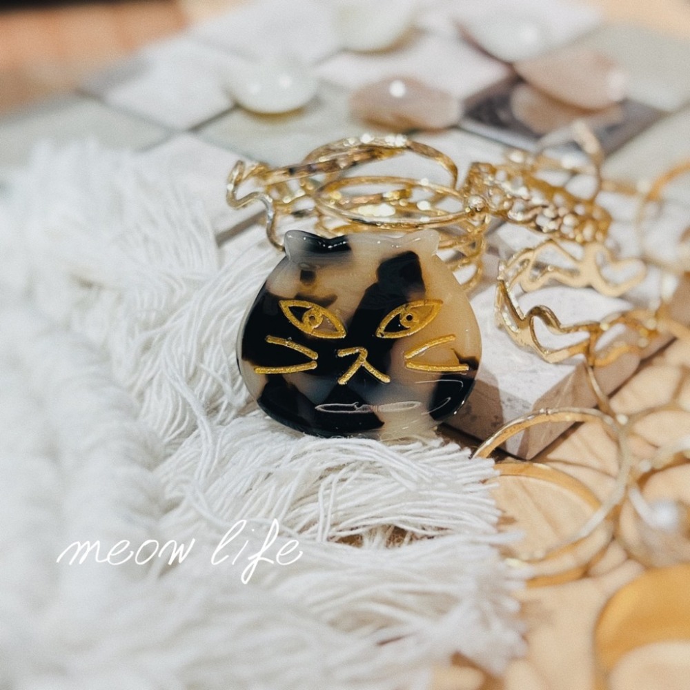 Meow life 貓頭 貓咪 抓夾 髮夾 邊夾 髮飾 迷你夾 小髮夾 小抓夾 日式 [台灣現貨]-規格圖9