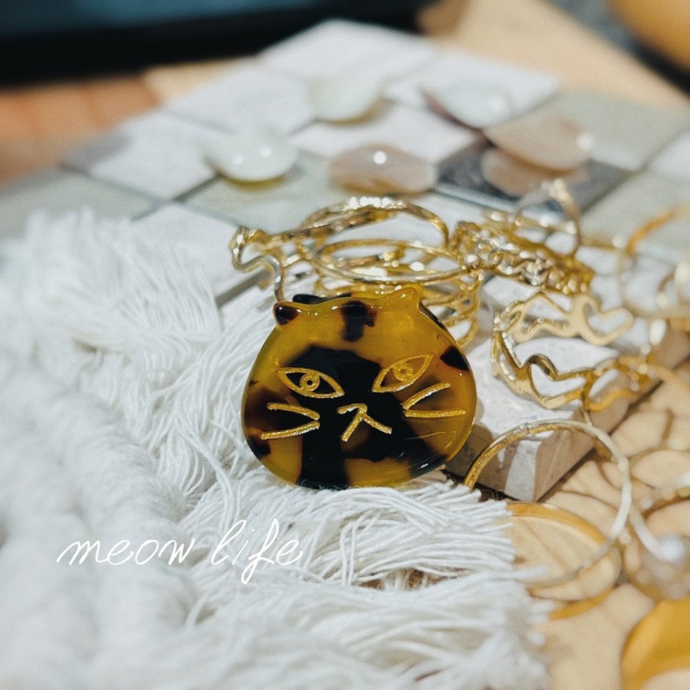 Meow life 貓頭 貓咪 抓夾 髮夾 邊夾 髮飾 迷你夾 小髮夾 小抓夾 日式 [台灣現貨]-規格圖9