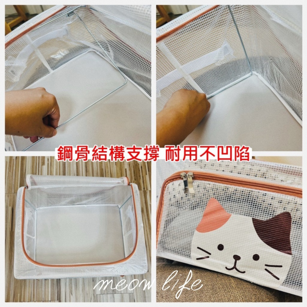 Meow life 貓咪 衣物收納 收納袋 收納包 收納櫃 抽屜櫃 棉被收納 娃娃收納 玩偶收納 [台灣現貨]-細節圖3