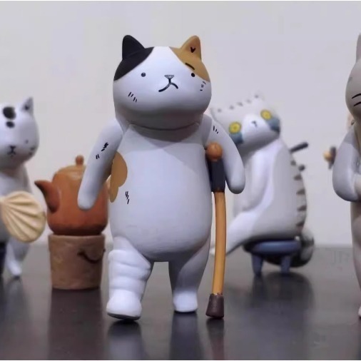 Meow life 主題貓咪擺件 喵喵叫國術館 中醫針灸煎藥 十八銅人 造型 [台灣現貨]-細節圖3