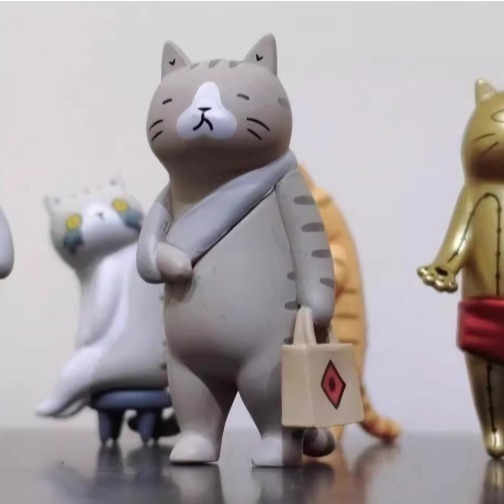 Meow life 主題貓咪擺件 喵喵叫國術館 中醫針灸煎藥 十八銅人 造型 [台灣現貨]-細節圖4