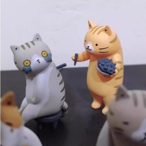 Meow life 主題貓咪擺件 喵喵叫國術館 中醫針灸煎藥 十八銅人 造型 [台灣現貨]-細節圖5