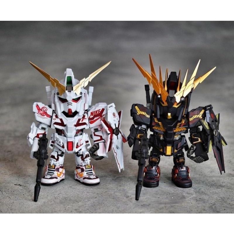 【Top1玩具店】現貨 Bandai 鋼彈 x Nike SB QMSV RX-0 獨角獸鋼彈2號機 報喪女妖-細節圖3