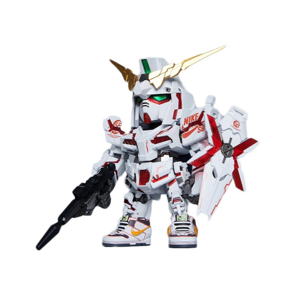 【Top1玩具店】現貨 Bandai 鋼彈 x Nike SB QMSV RX-0 獨角獸鋼彈2號機 報喪女妖-細節圖4