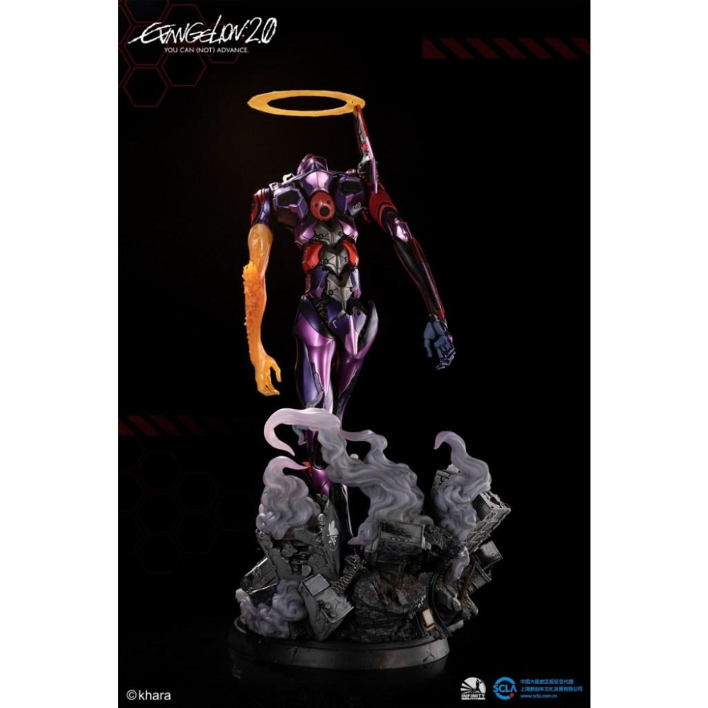 【Top1玩具店】現貨 開天工作室 Infinity Studio《福音戰士新劇場版：破》初號機覺醒 全身雕像 82公分-細節圖3