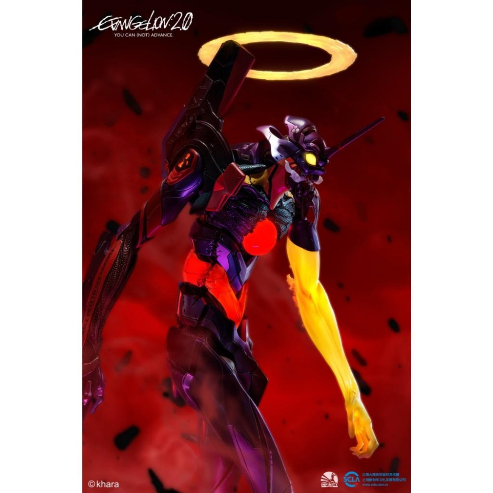 【Top1玩具店】現貨 開天工作室 Infinity Studio《福音戰士新劇場版：破》初號機覺醒 全身雕像 82公分-細節圖4