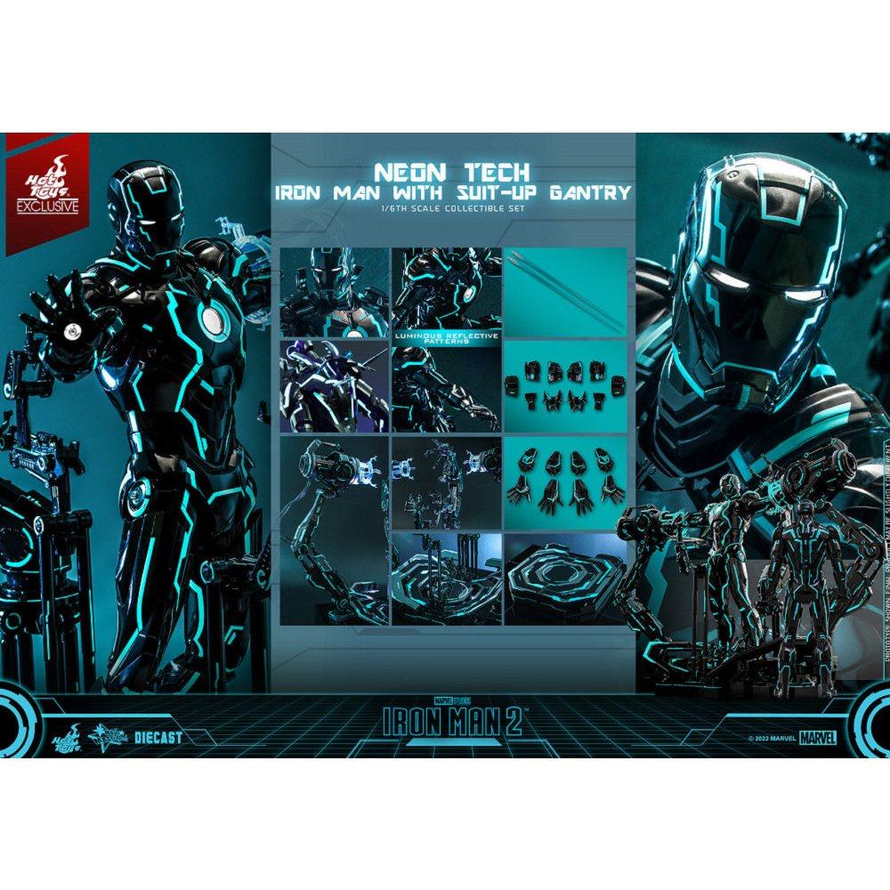 【Top1玩具店】現貨 Hot Toys – MMS672D50 – 霓虹科技 MK4＆整備台 鋼鐵人-細節圖2