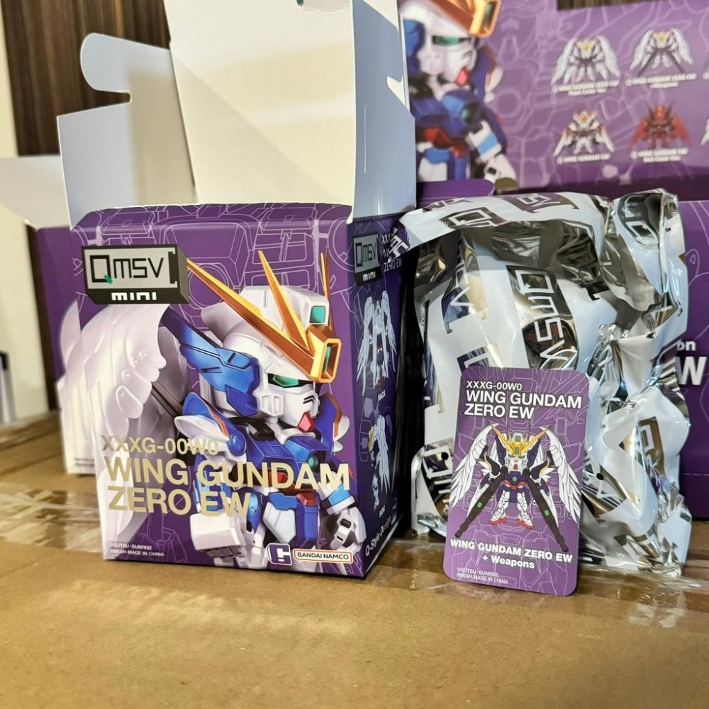 【Top1玩具店】現貨 BANDAI QMSV mini XXXG-00W0 迷你飛翼鋼彈系列  盒抽 拆盒未拆袋確認款-細節圖2