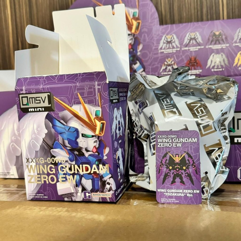 【Top1玩具店】現貨 BANDAI QMSV mini XXXG-00W0 迷你飛翼鋼彈系列  盒抽 拆盒未拆袋確認款-細節圖3