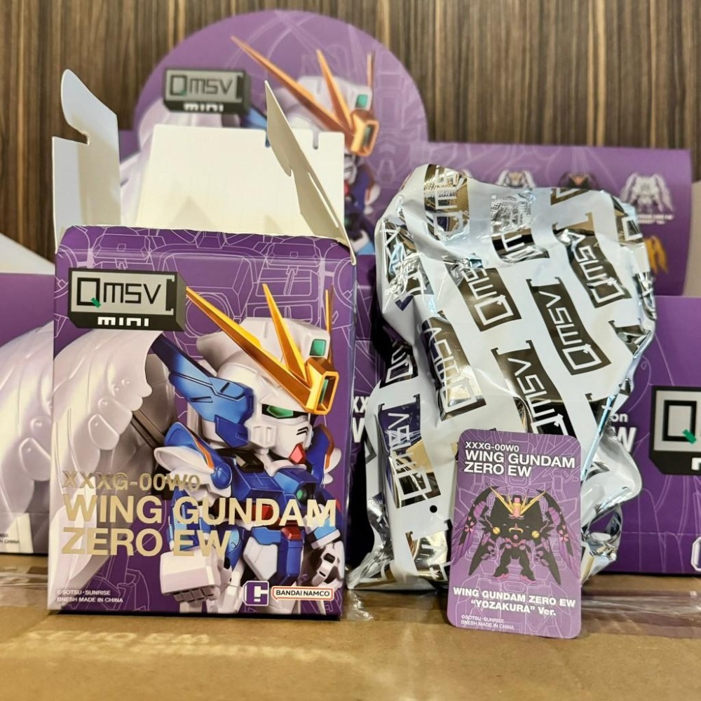 【Top1玩具店】現貨 BANDAI QMSV mini XXXG-00W0 迷你飛翼鋼彈系列  盒抽 拆盒未拆袋確認款-細節圖5