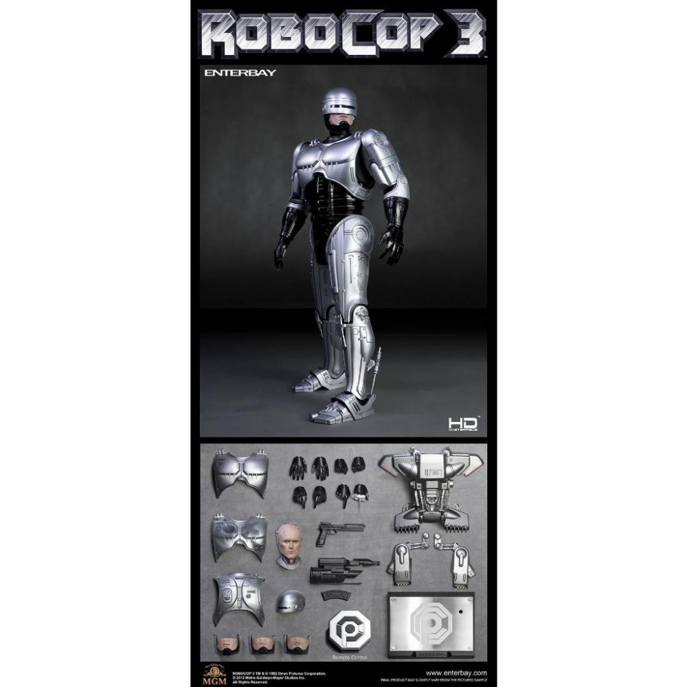 【Top1玩具店】現貨 ENTERBAY - 1/4比例 HD Masterpiece 《機器戰警》RoboCop 3-細節圖8