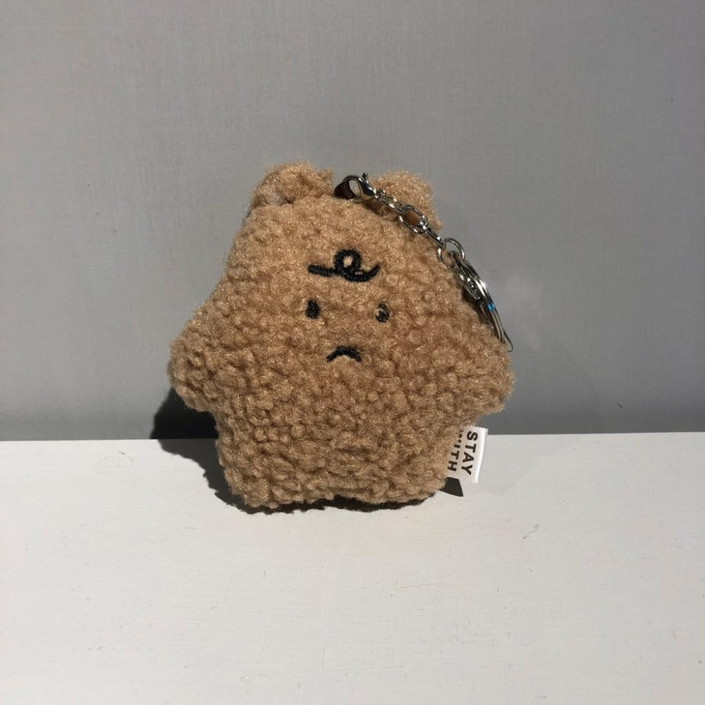 【Top1玩具店】現貨 stay with us 討厭下雨的小毛怪鑰匙圈 I HATE RAIN 填充毛絨吊飾 可愛吊飾-細節圖2