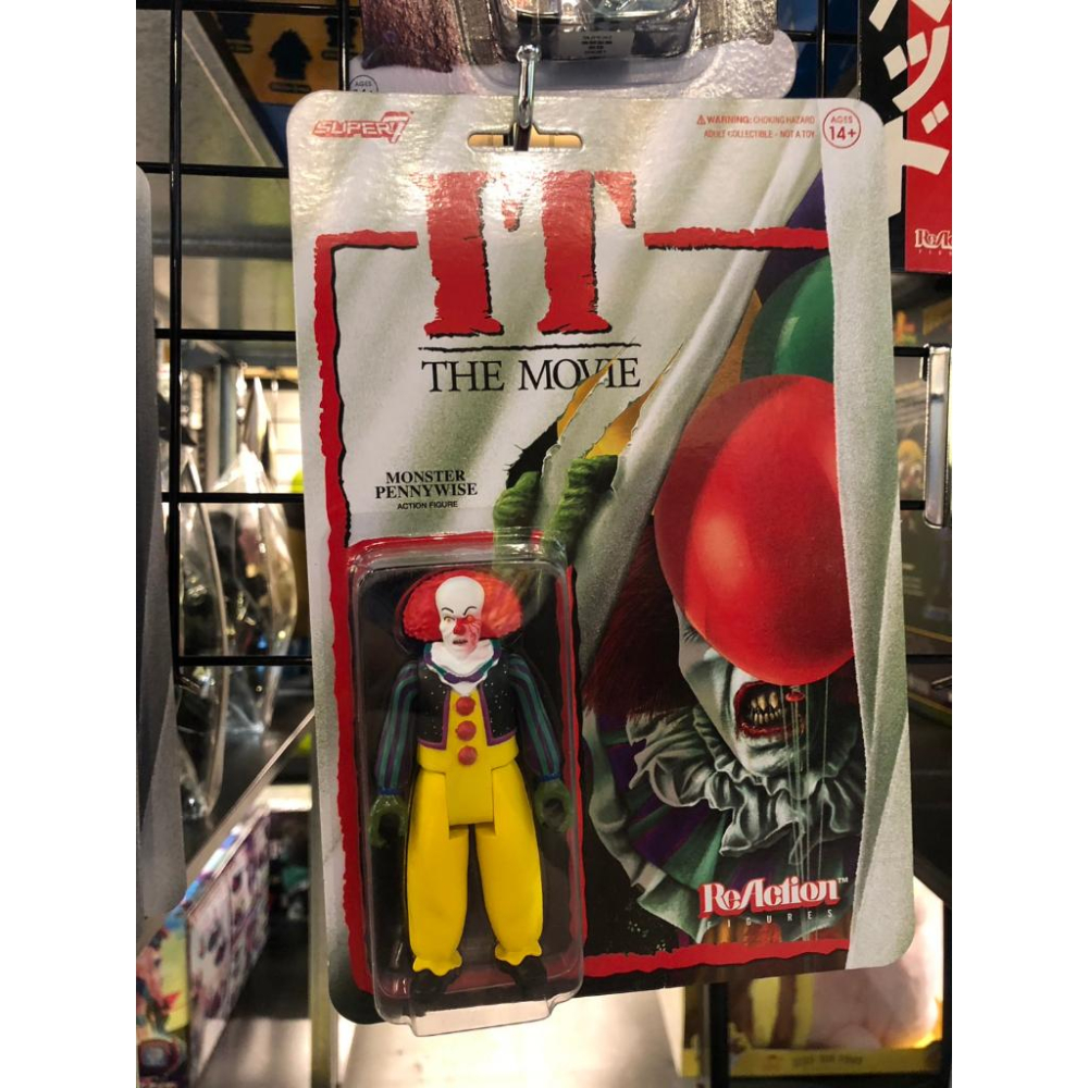 【Top1玩具店】現貨 Super7 1990迷你影集【祂IT】小丑怪獸潘尼懷斯 Pennywise 吊卡公仔-細節圖2