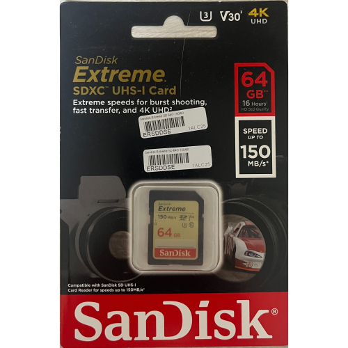 SanDisk 大張記憶卡 64GB (150MBs)