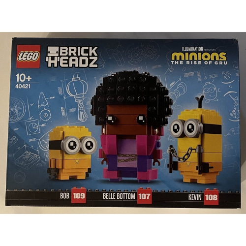 LEGO 40421 BRICK HEADZ系列-小小兵 Belle Bottom、蘿蔔與凱文