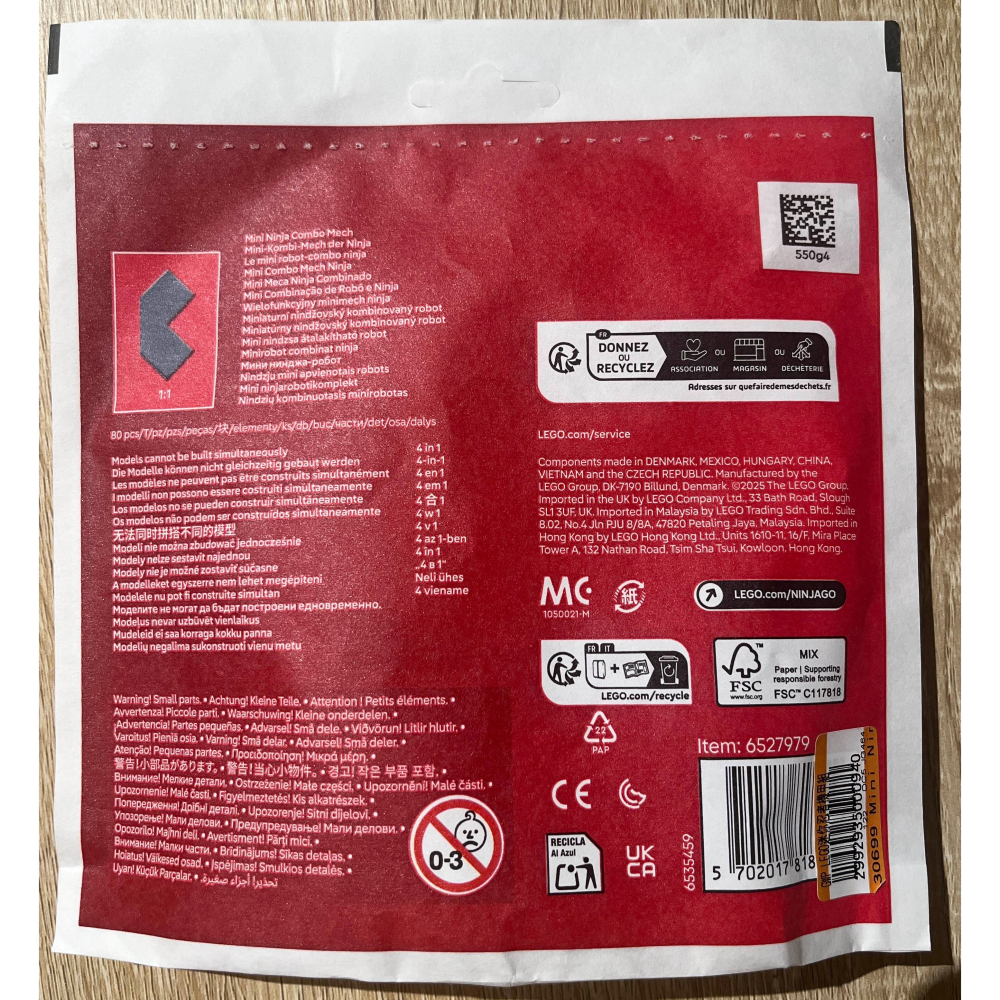 LEGO 30699 NINJAGO系列-迷你忍者合體機械人-細節圖2