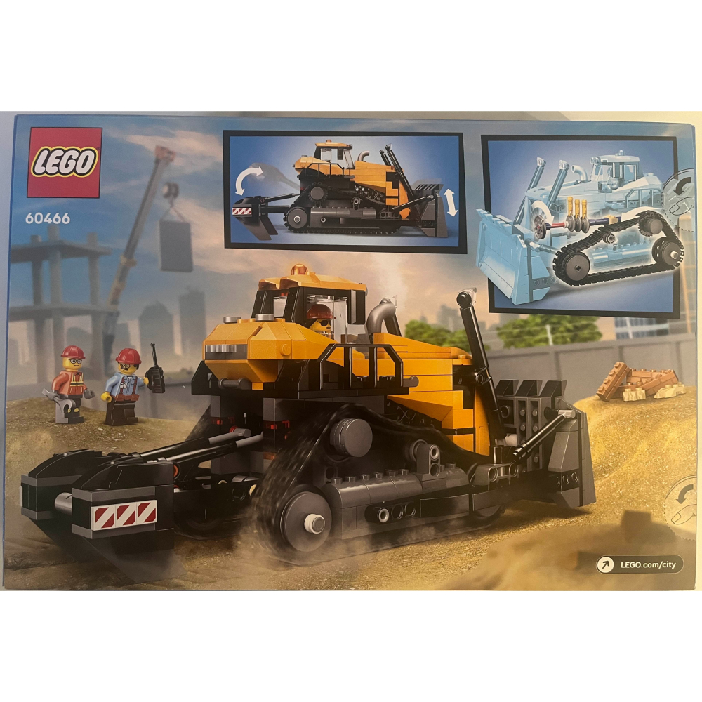 LEGO 60466 CITY系列-黃色推土機-細節圖2
