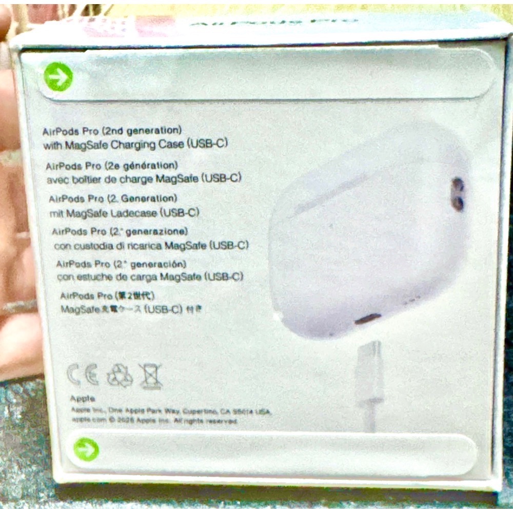 【全新未拆】正原廠Apple AirPods Pro 2 代 (USB-C) 主動降噪藍牙耳機 原廠封膜完好-細節圖4