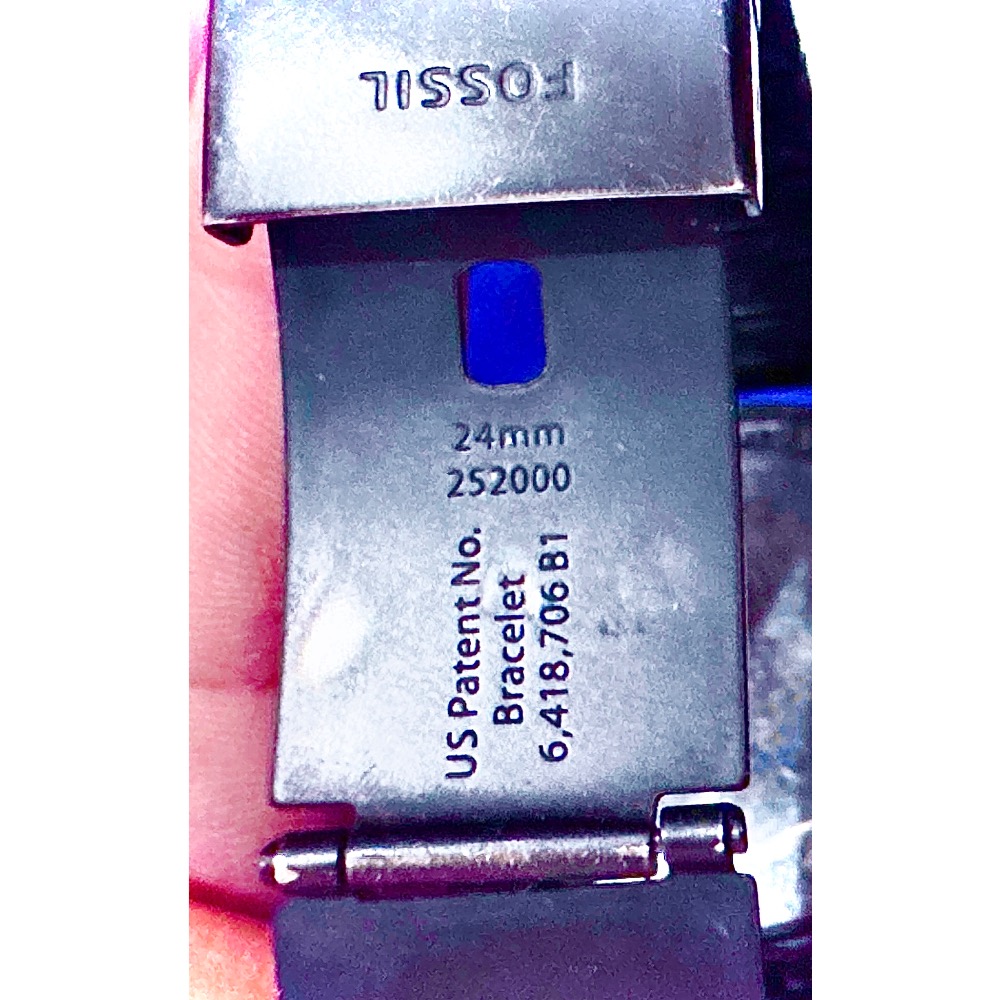 【二手】FOSSIL 經典三眼計時 黑色不鏽鋼石英錶 手錶 腕錶 JR1356 (需自行更換電池)-細節圖3