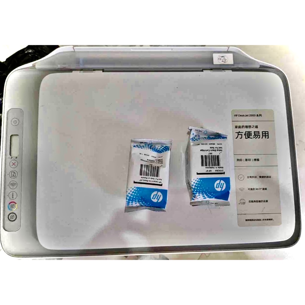 【全新盒裝】HP DeskJet 2821 無線多功能相片複合機 列印/影印/掃描 附原廠墨水匣兩盒-細節圖2