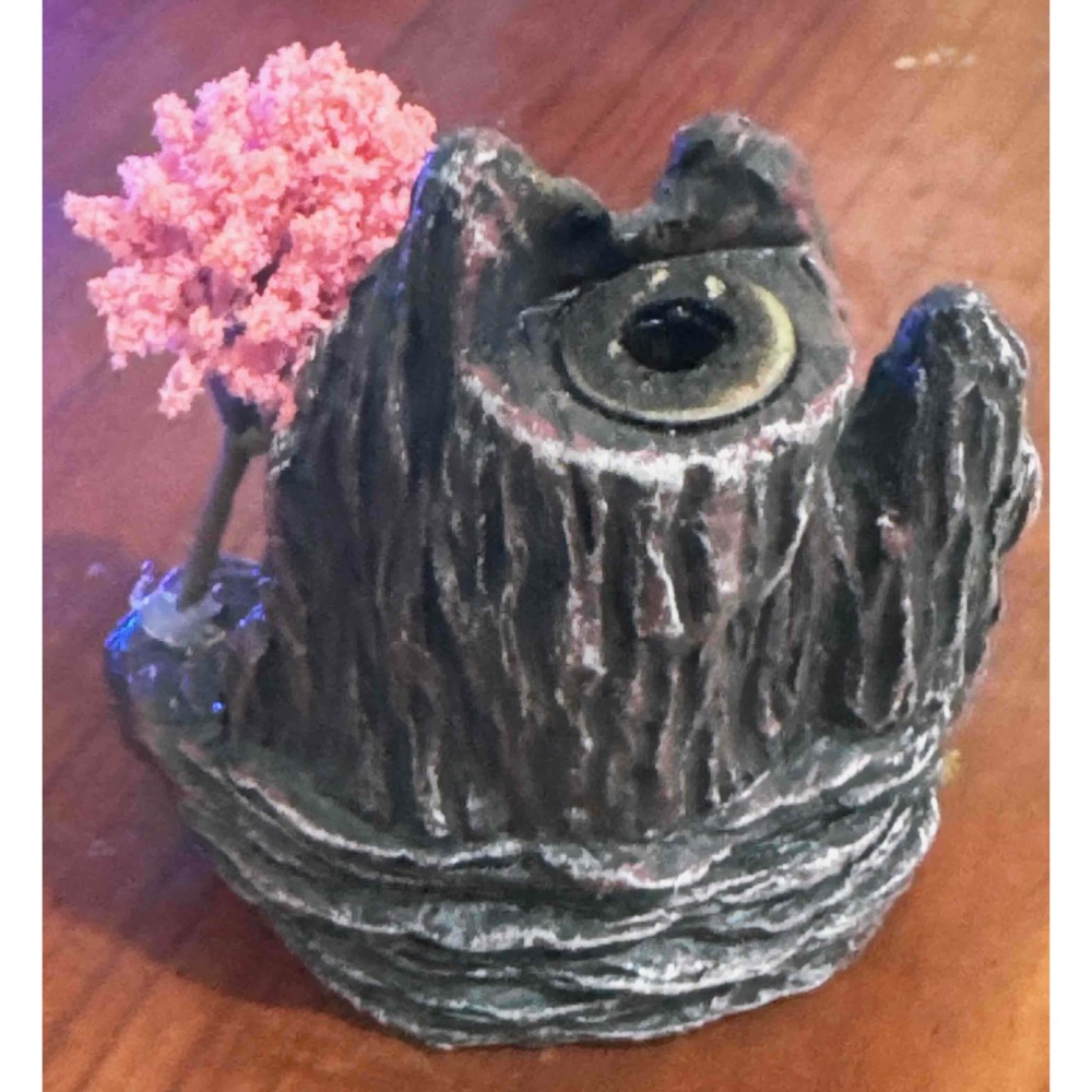 【99新現貨】微景觀 山水造景擺件 (粉紅櫻花樹/古亭閣/水車款式) 微型盆景辦公桌療癒小物-細節圖3