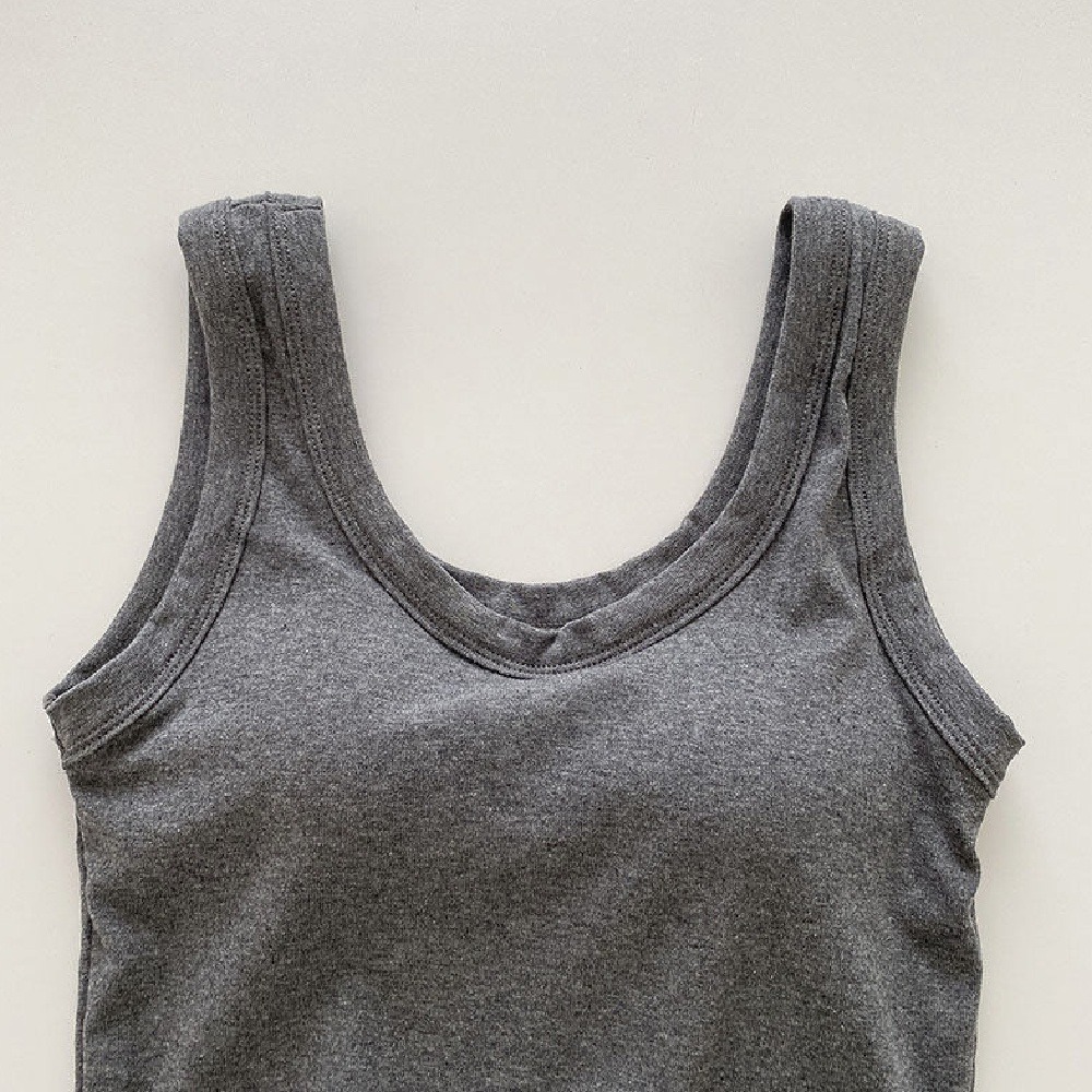 【台中現貨】 小可愛背心 背心 短版 胸墊背心 基本款背心 純棉背心 簡約 女背心 小背心 內搭小可愛-細節圖6