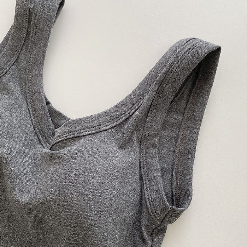 【台中現貨】 小可愛背心 背心 短版 胸墊背心 基本款背心 純棉背心 簡約 女背心 小背心 內搭小可愛-細節圖7