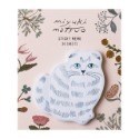 Ｍiyuki Ｍatsuo 貓 插畫 造型便利貼-規格圖2