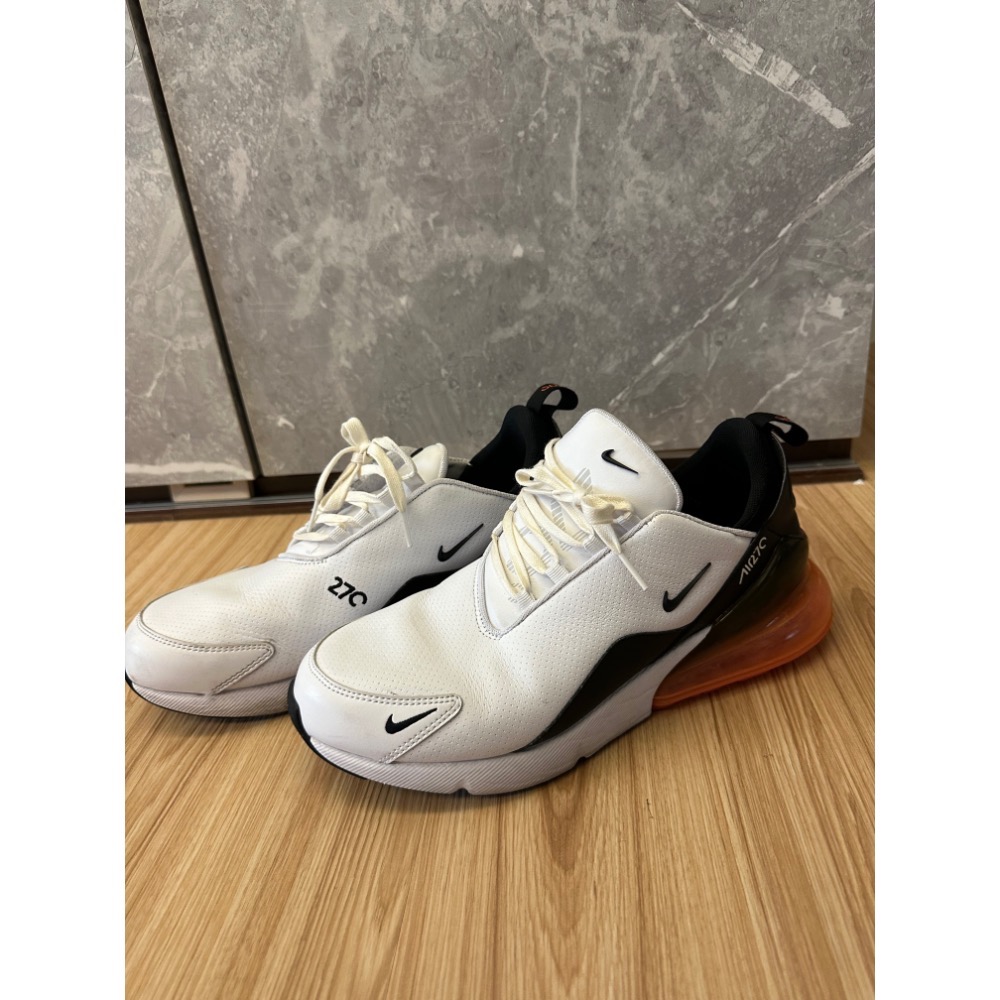 Air max 270 白橘黑 萬聖節 二手 US10.5-細節圖2