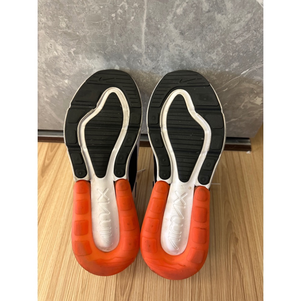 Air max 270 白橘黑 萬聖節 二手 US10.5-細節圖4
