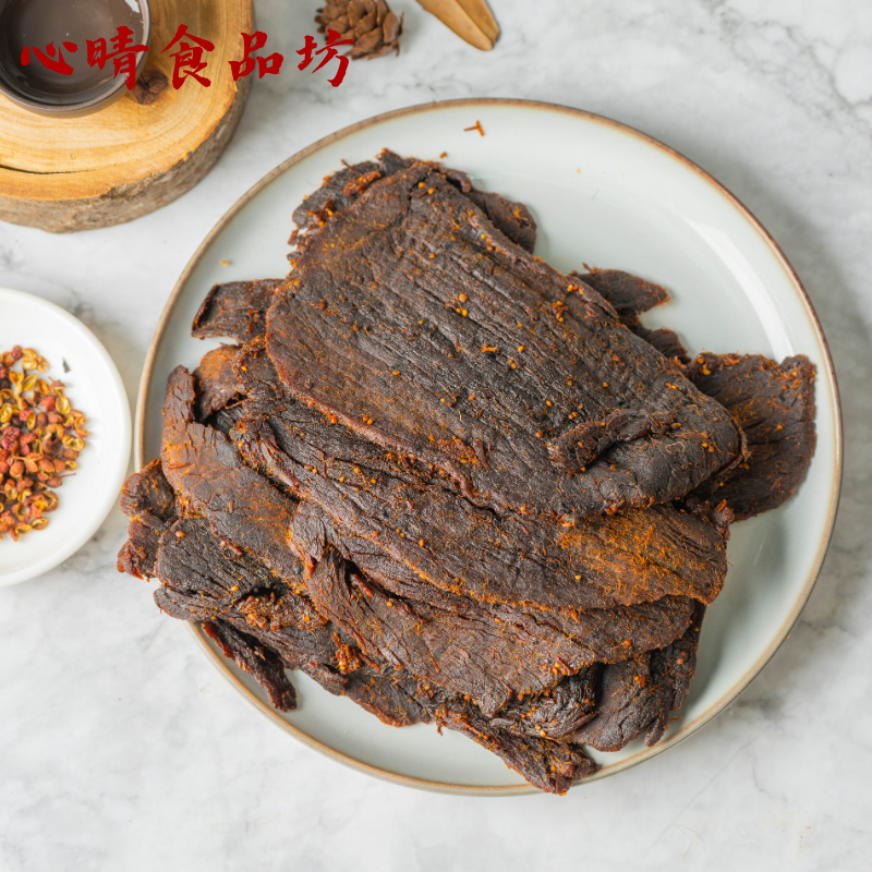 【心晴食品坊】原味豬肉片 290g －黑胡椒/麻辣 豬肉/肉片/台灣豬/伴手禮/禮盒/豬肉乾/團購/美食/零食/食品-細節圖4