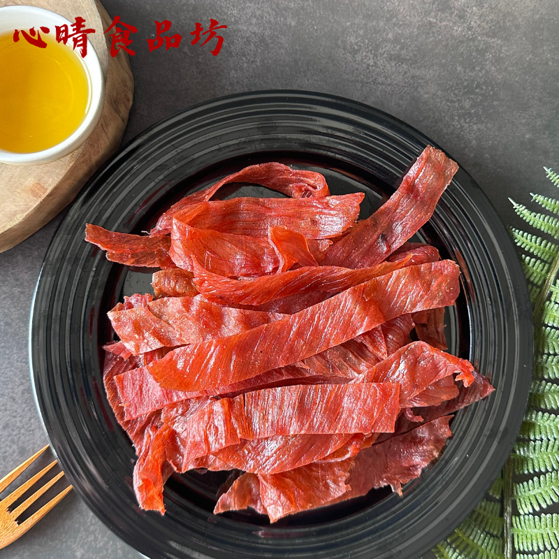 【心晴食品坊】原味豬肉紙 180g－ 蒜味/黑胡椒  肉紙/肉乾推薦/薄片肉乾/伴手禮/豬肉乾/食品/團購/美食/豬肉-細節圖3