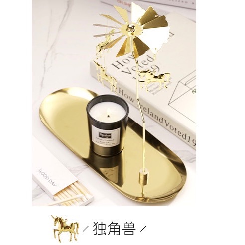 旋轉蠟燭台香薰香氛走馬燈-細節圖5
