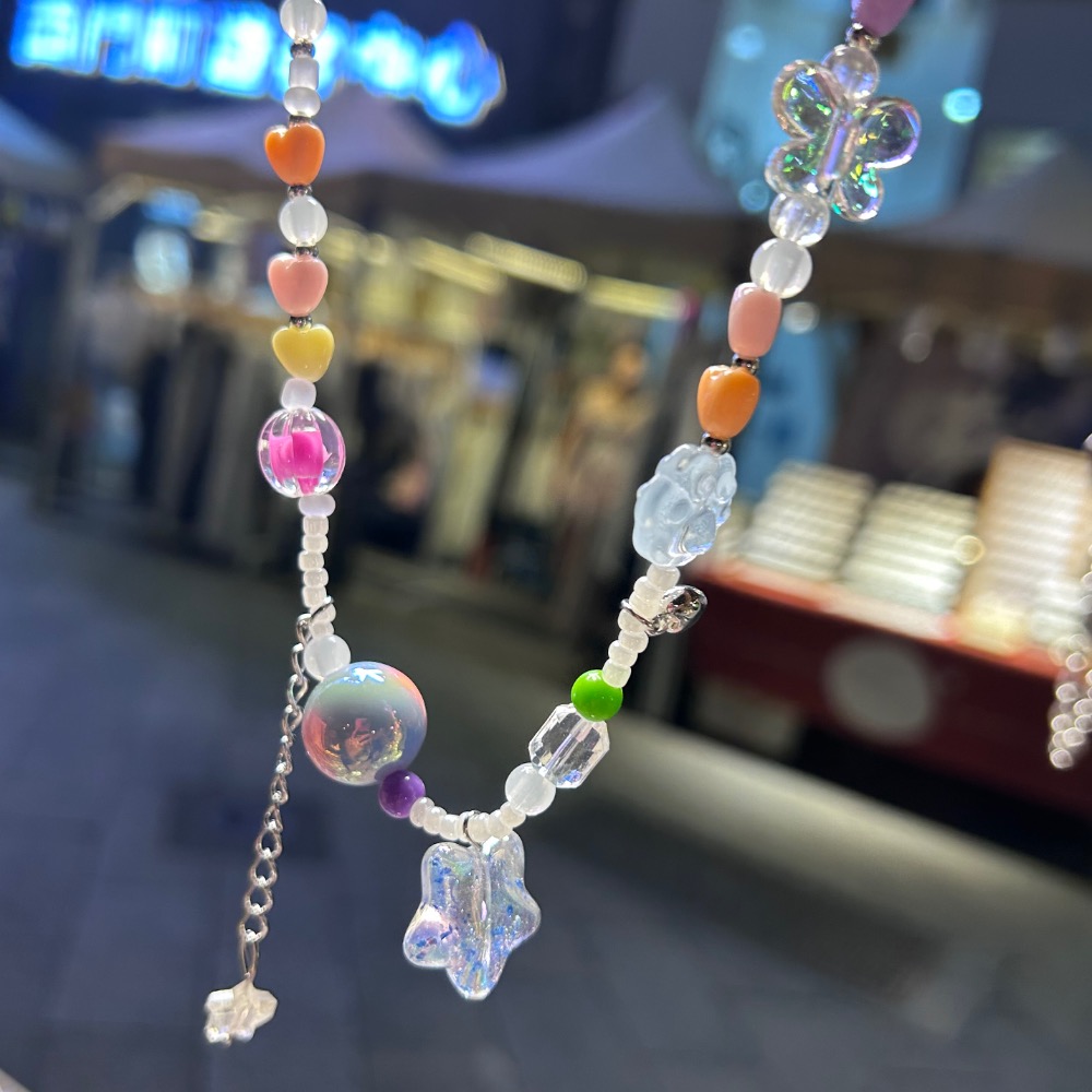 夏季配色 彩色星星透亮項鍊-細節圖6