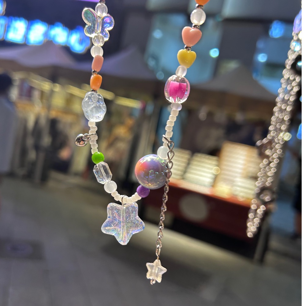 夏季配色 彩色星星透亮項鍊-細節圖8