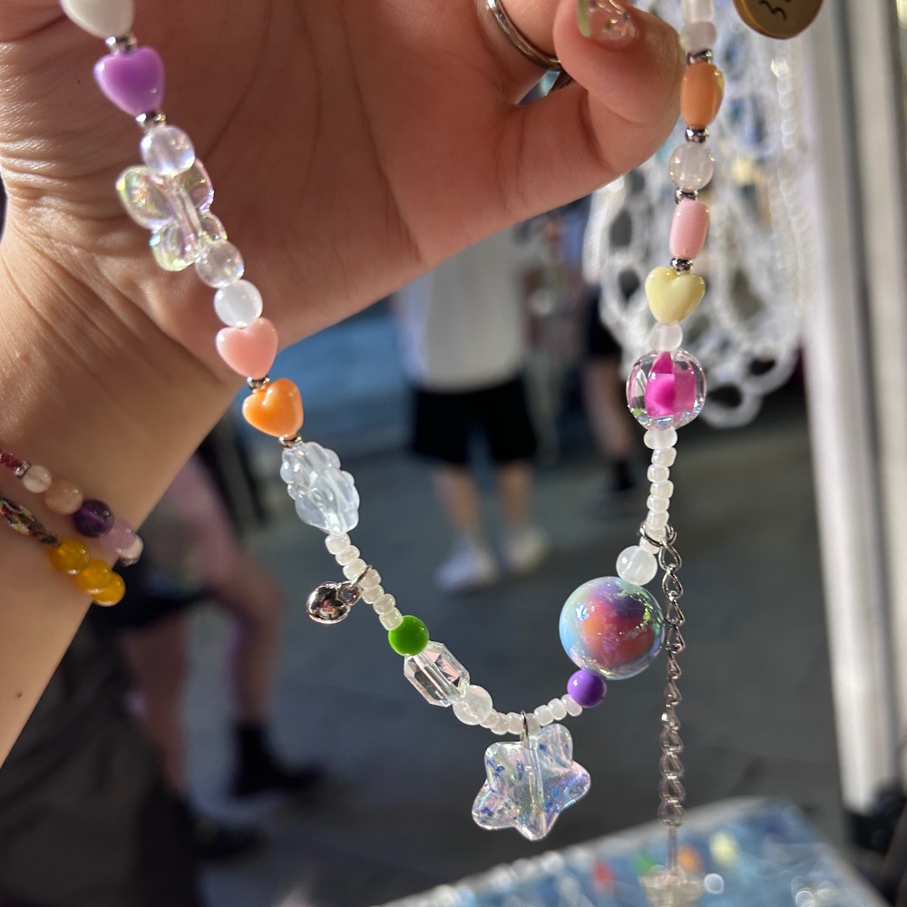 夏季配色 彩色星星透亮項鍊-細節圖10