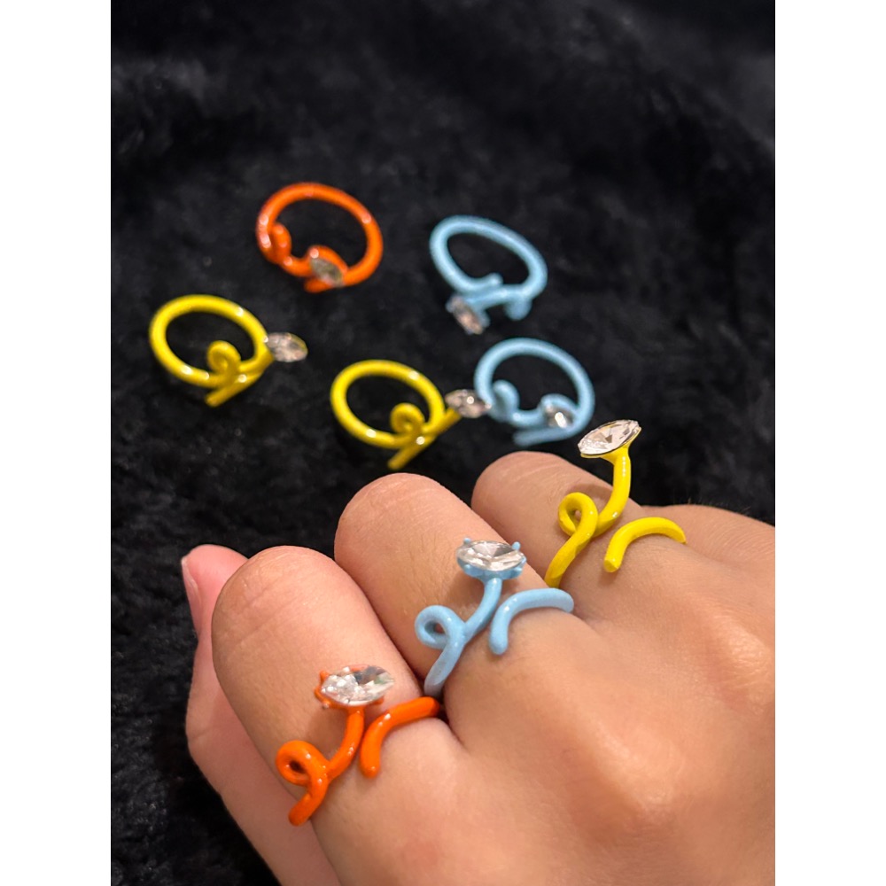 扭扭小鑽石繽紛戒指💍-細節圖3