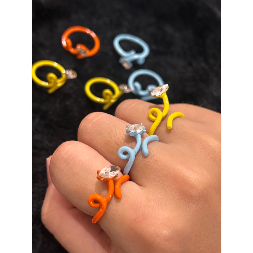 扭扭小鑽石繽紛戒指💍-細節圖4