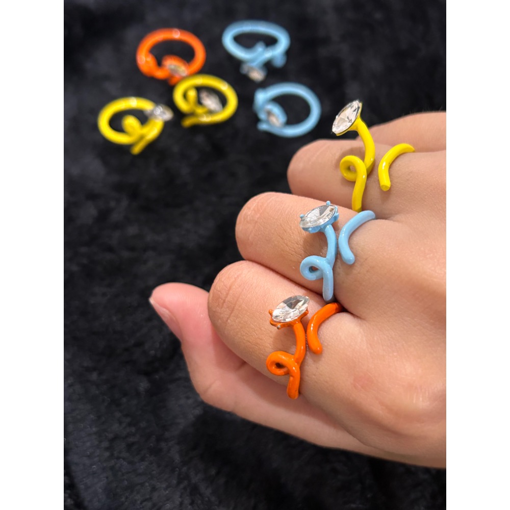 扭扭小鑽石繽紛戒指💍-細節圖7