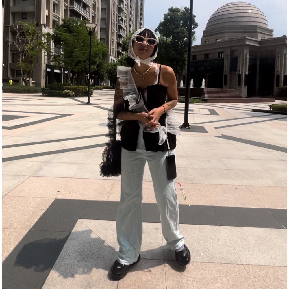 木耳邊紗紗手機背帶/穿搭配件🤍-細節圖3