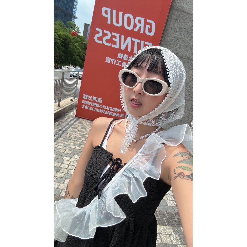 木耳邊紗紗手機背帶/穿搭配件🤍-細節圖5