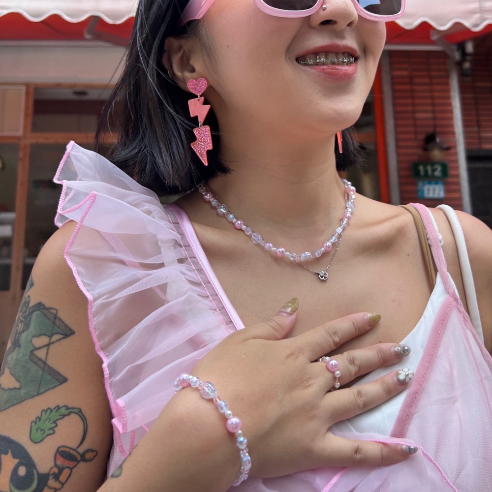 木耳邊紗紗手機背帶/穿搭配件🤍-細節圖7