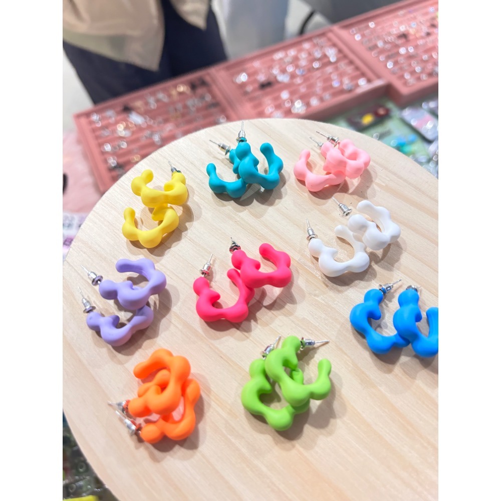多巴胺花花 小耳環 🌈-細節圖2