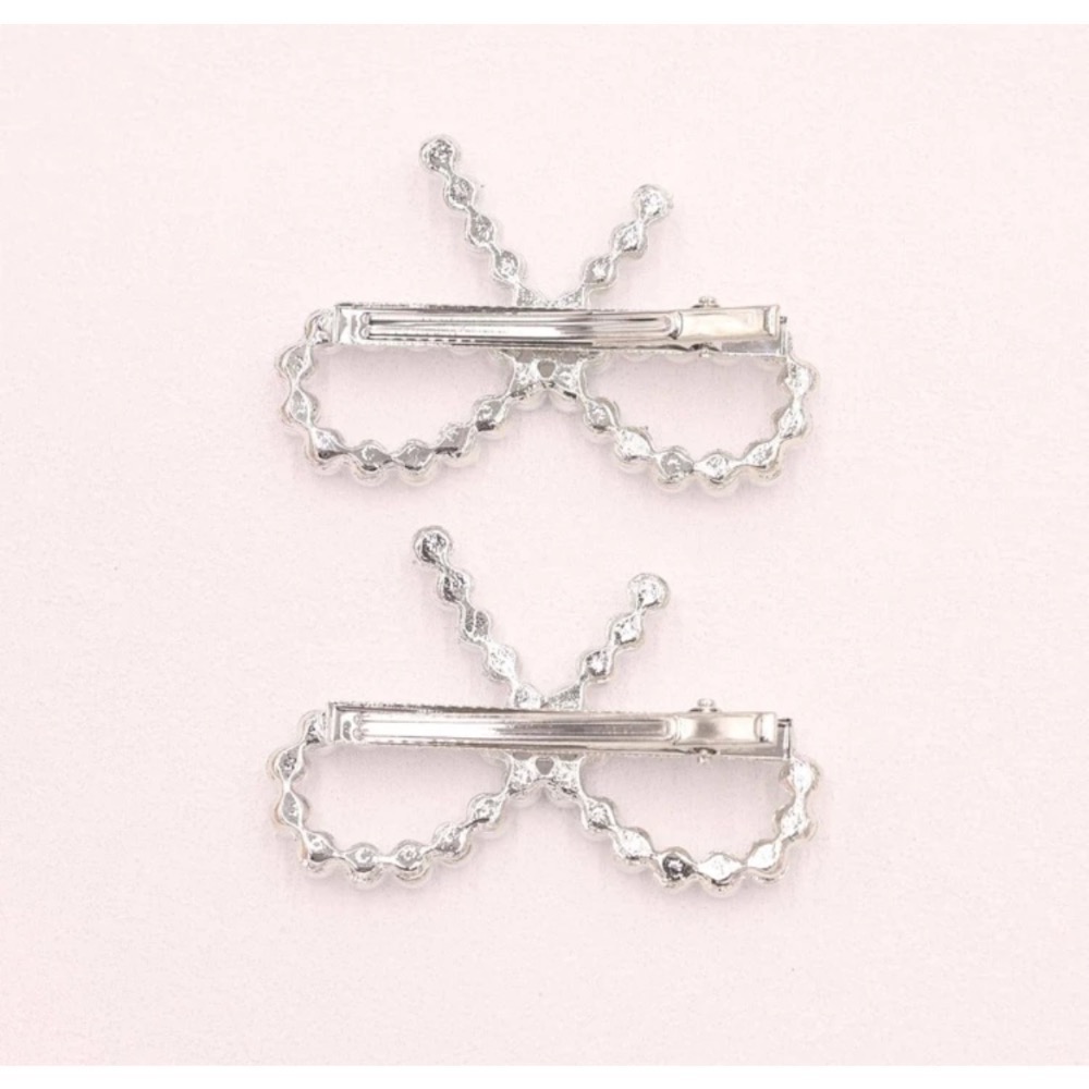 珍珠蝴蝶結鐵 髮夾 🤍-細節圖2