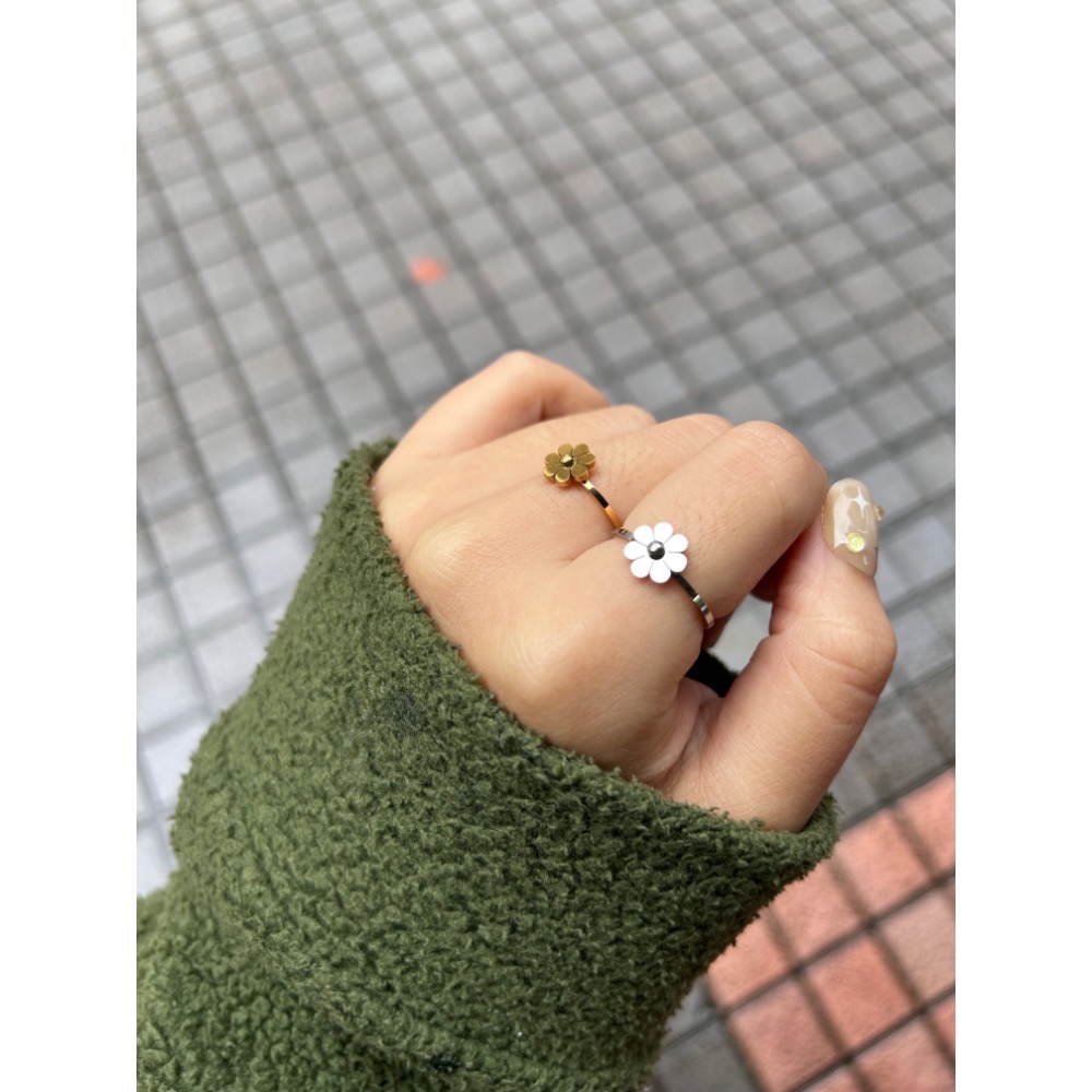 小花花戒指 金銀兩色！-細節圖4