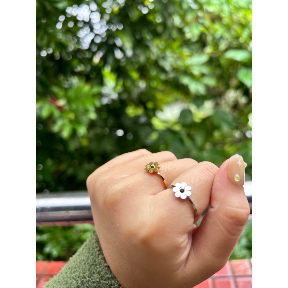 小花花戒指 金銀兩色！-細節圖6