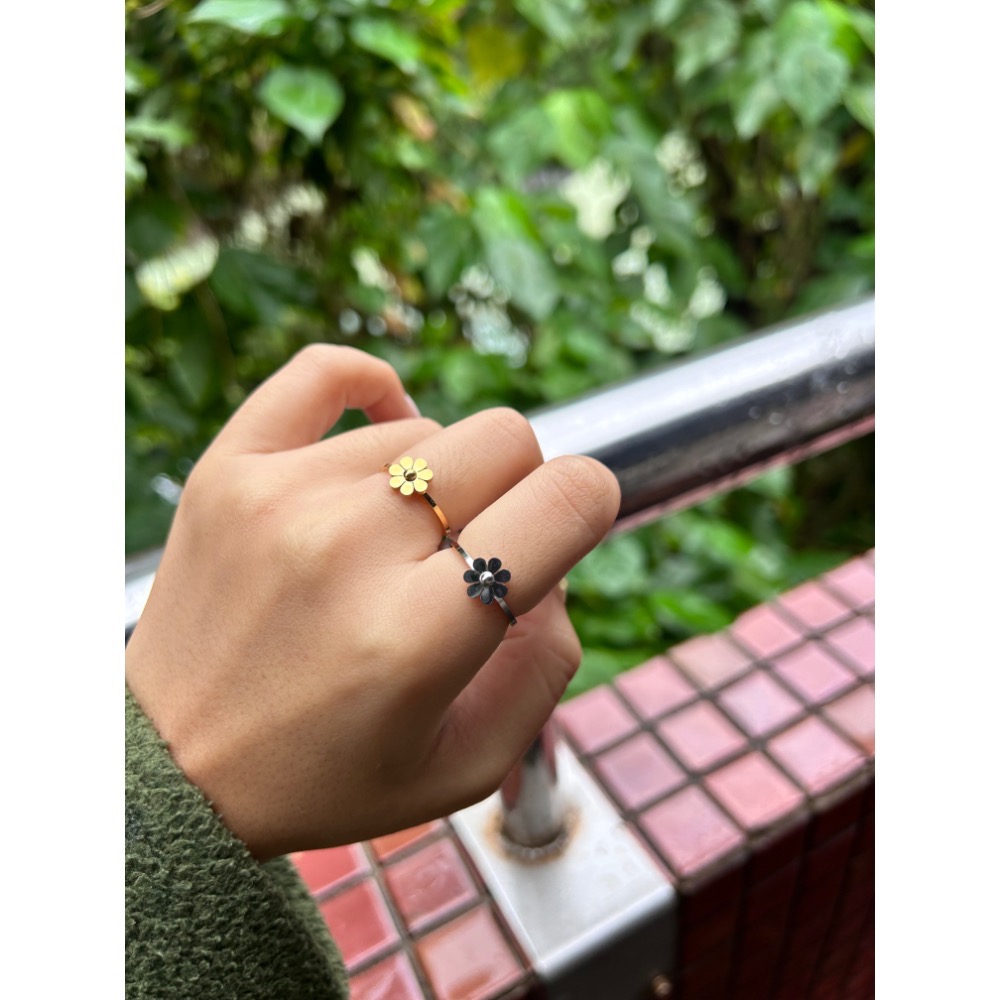 小花花戒指 金銀兩色！-細節圖7